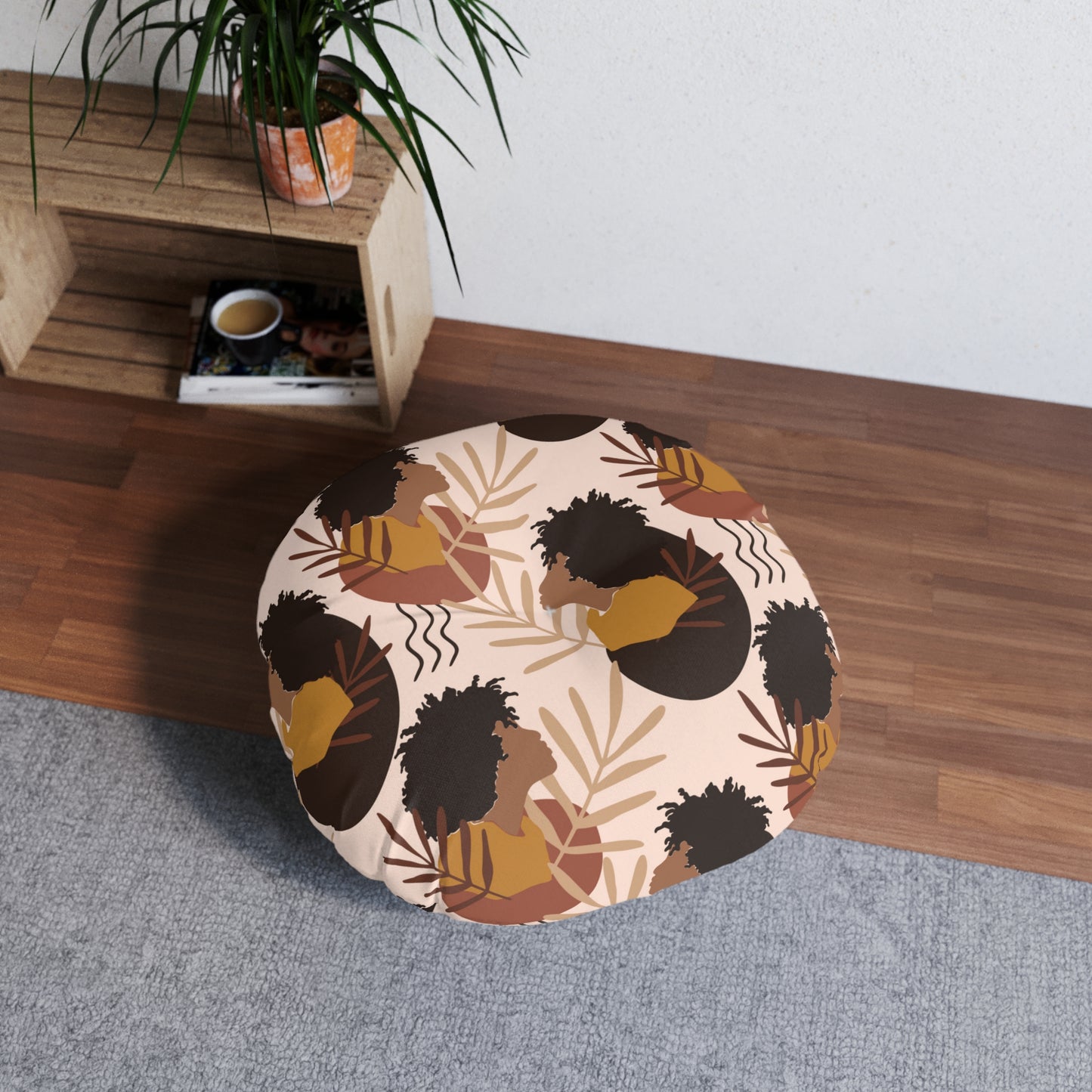 Tufted Floor Pillow, Round