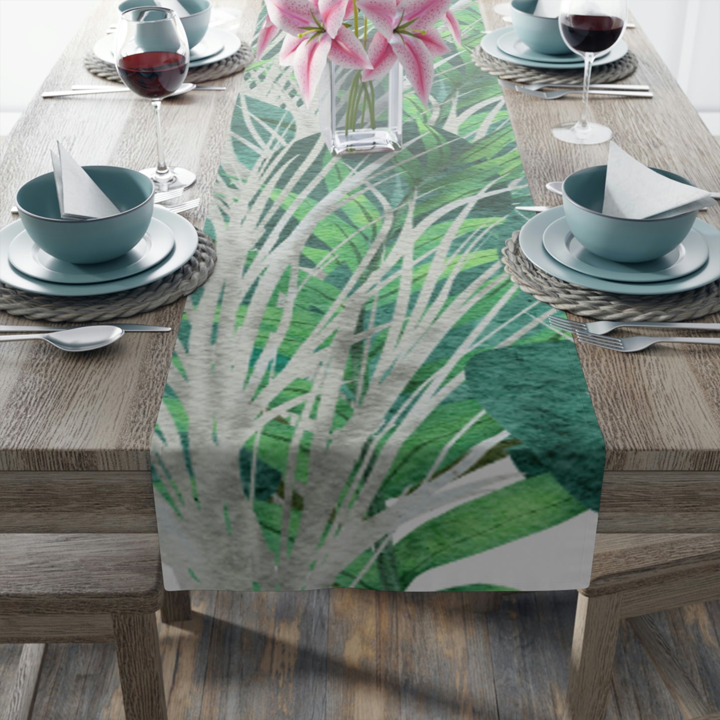 AV Print Six Table Runner (Cotton, Poly)