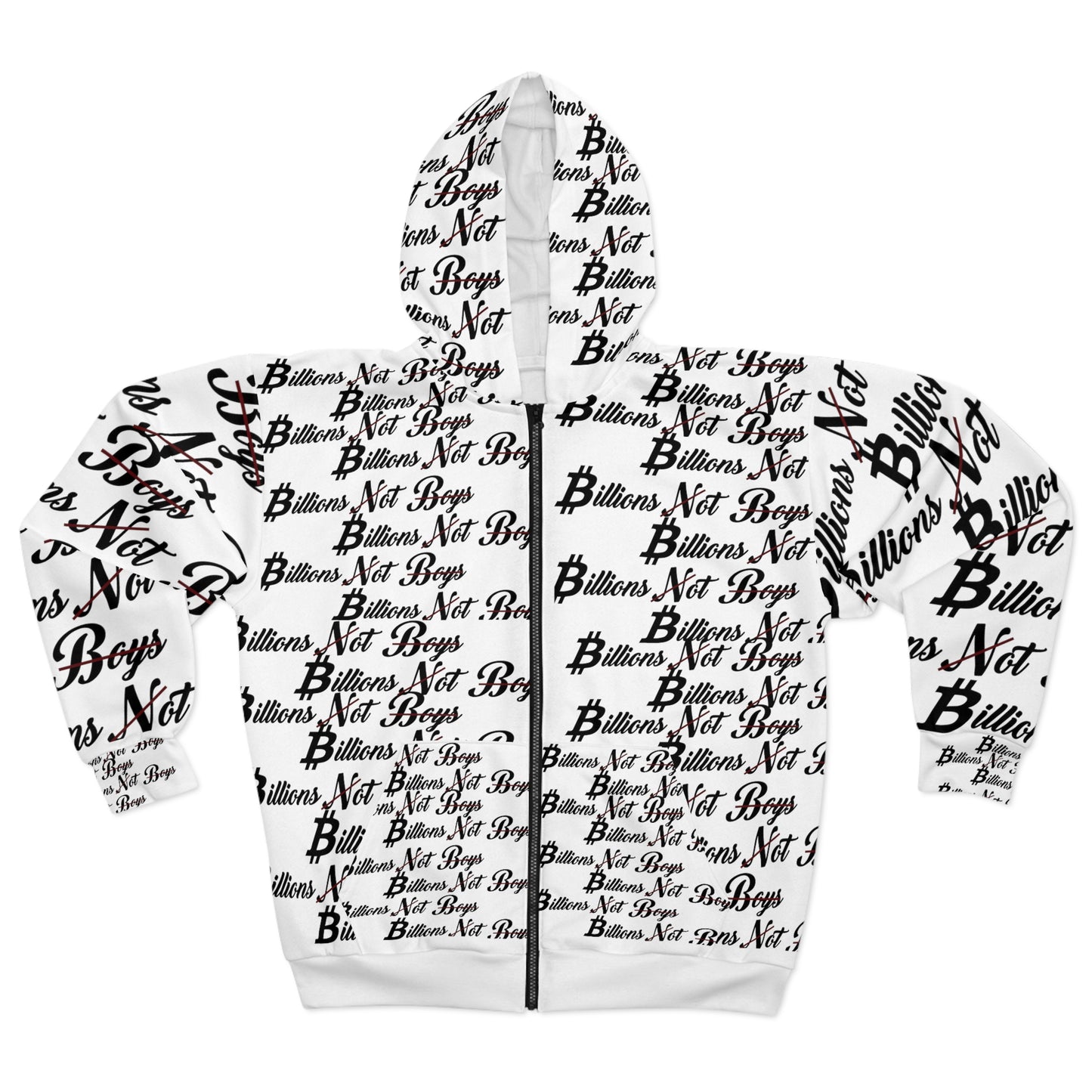 BNB Staple Print Three AOP Unisex Zip Hoodie