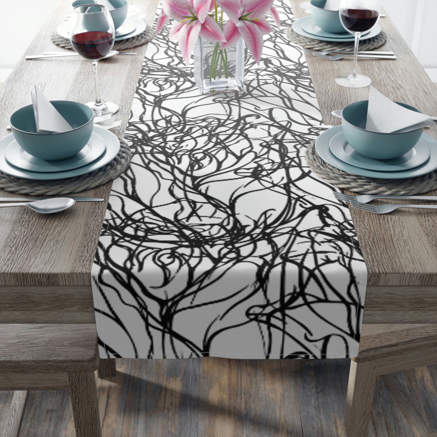 AV Print Five Table Runner (Cotton, Poly)