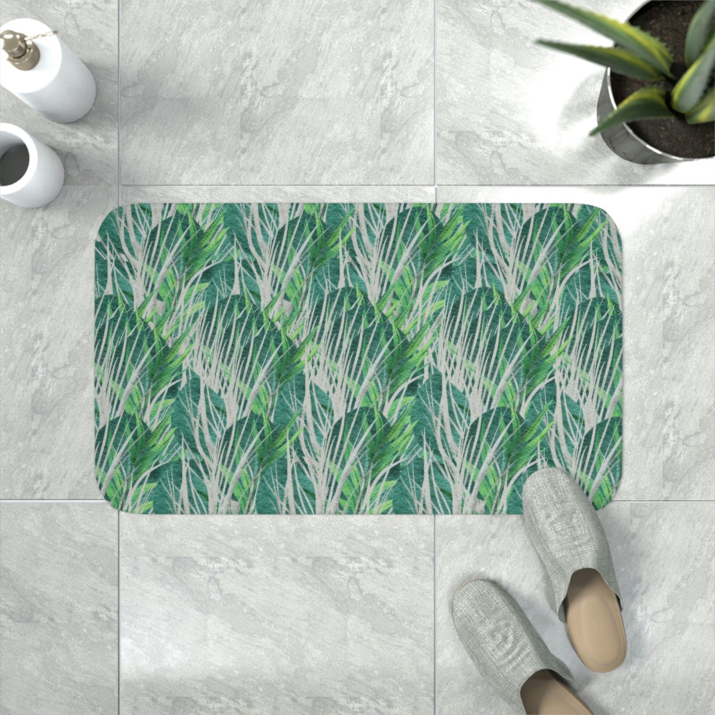 AV Print Six Memory Foam Bath Mat