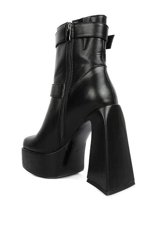 Hot Cocoa High Platform Heel Ankle Boot