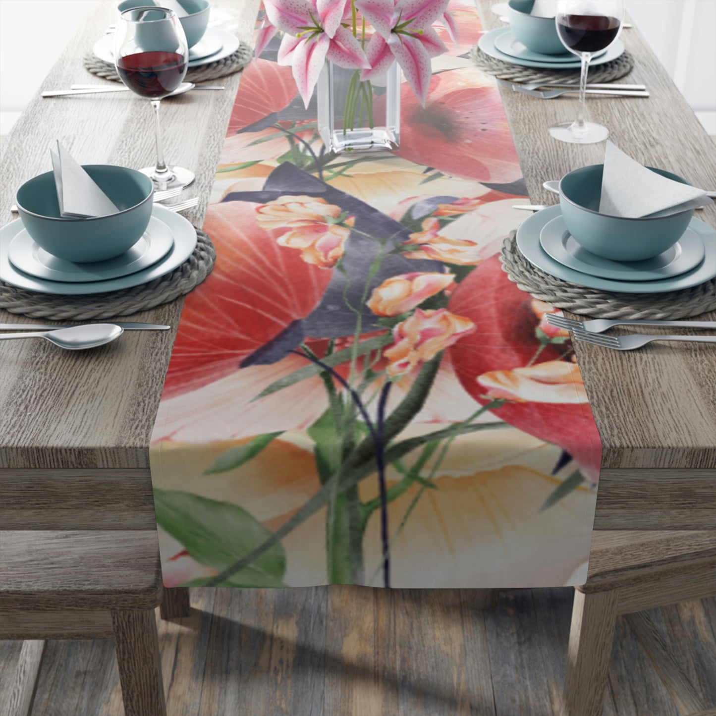 AV Print One Table Runner (Cotton, Poly)