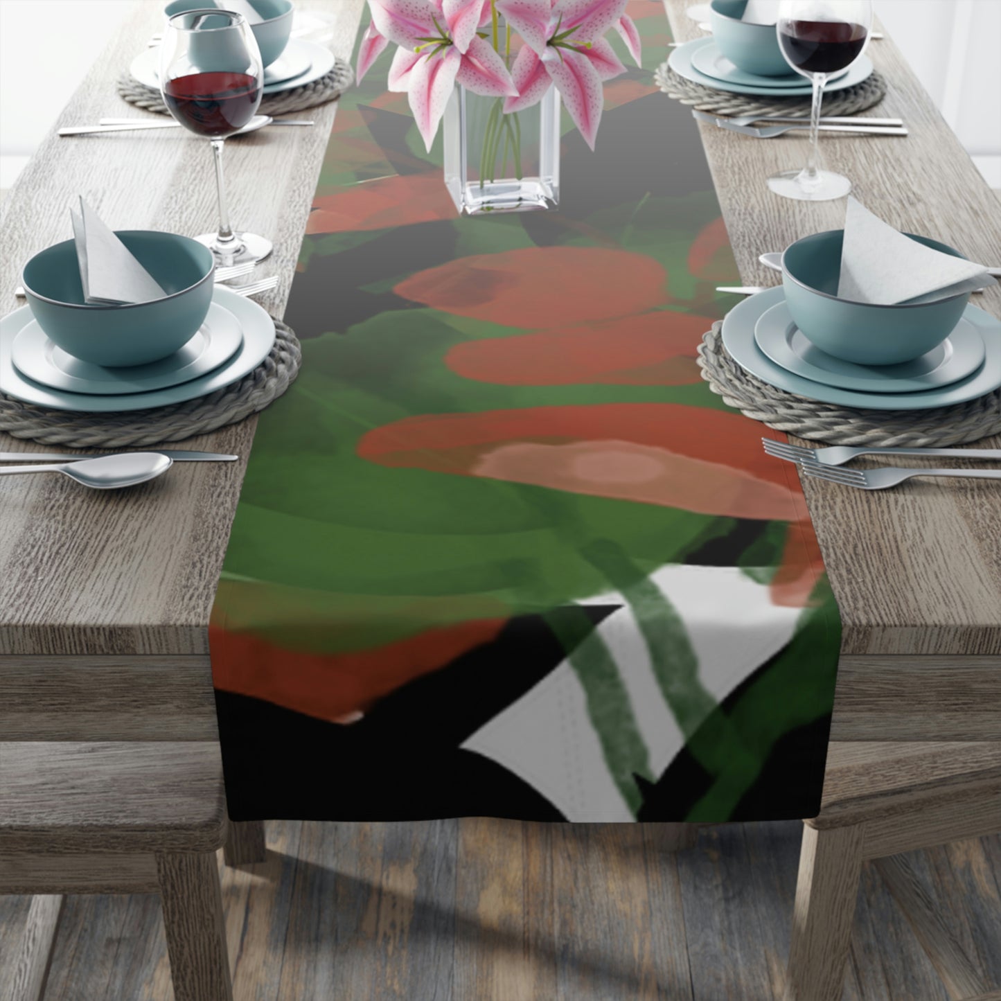 AV Print Seven Table Runner (Cotton, Poly)