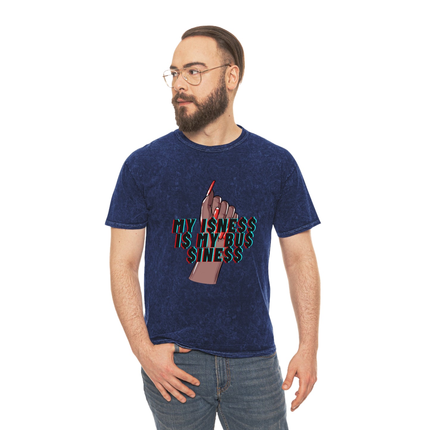 My Isness Is My Business Unisex Mineral Wash T-Shirt