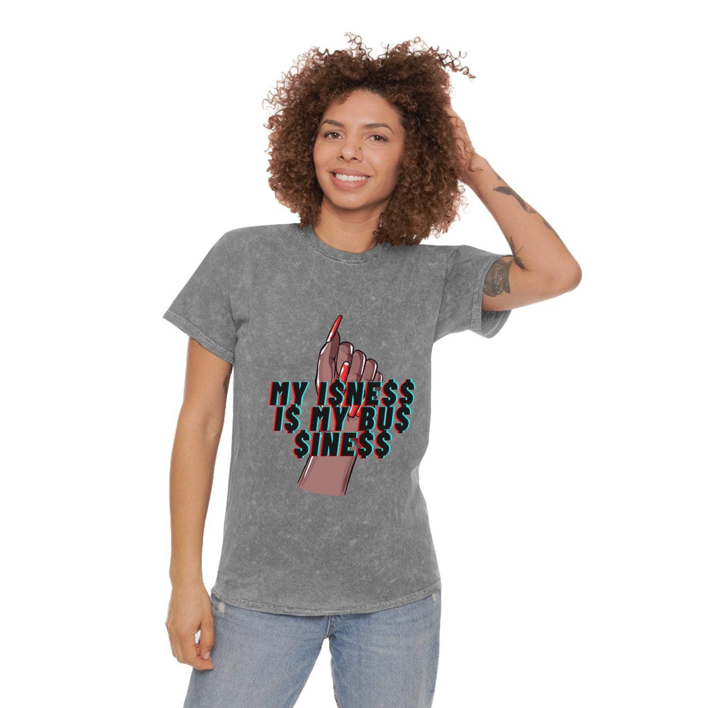 My Isness Is My Business Unisex Mineral Wash T-Shirt