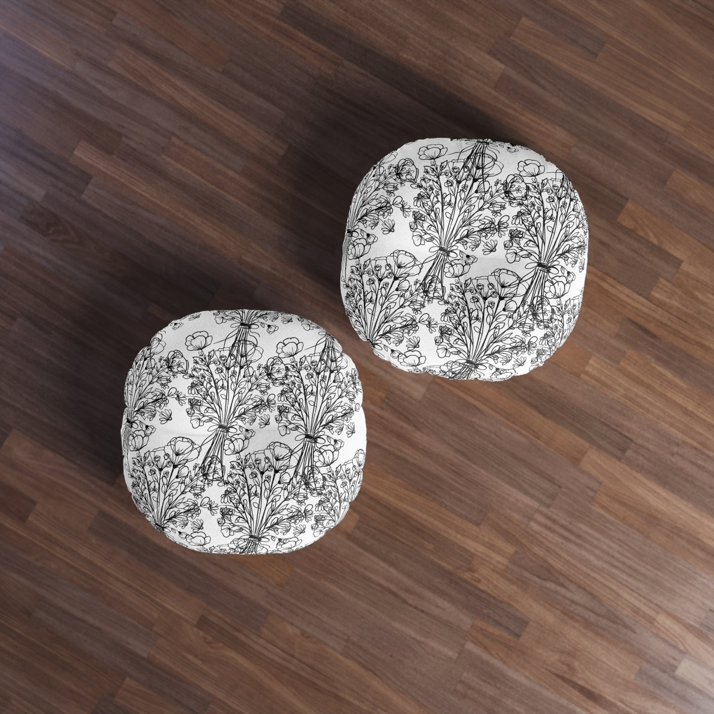 Tufted Floor Pillow, Round