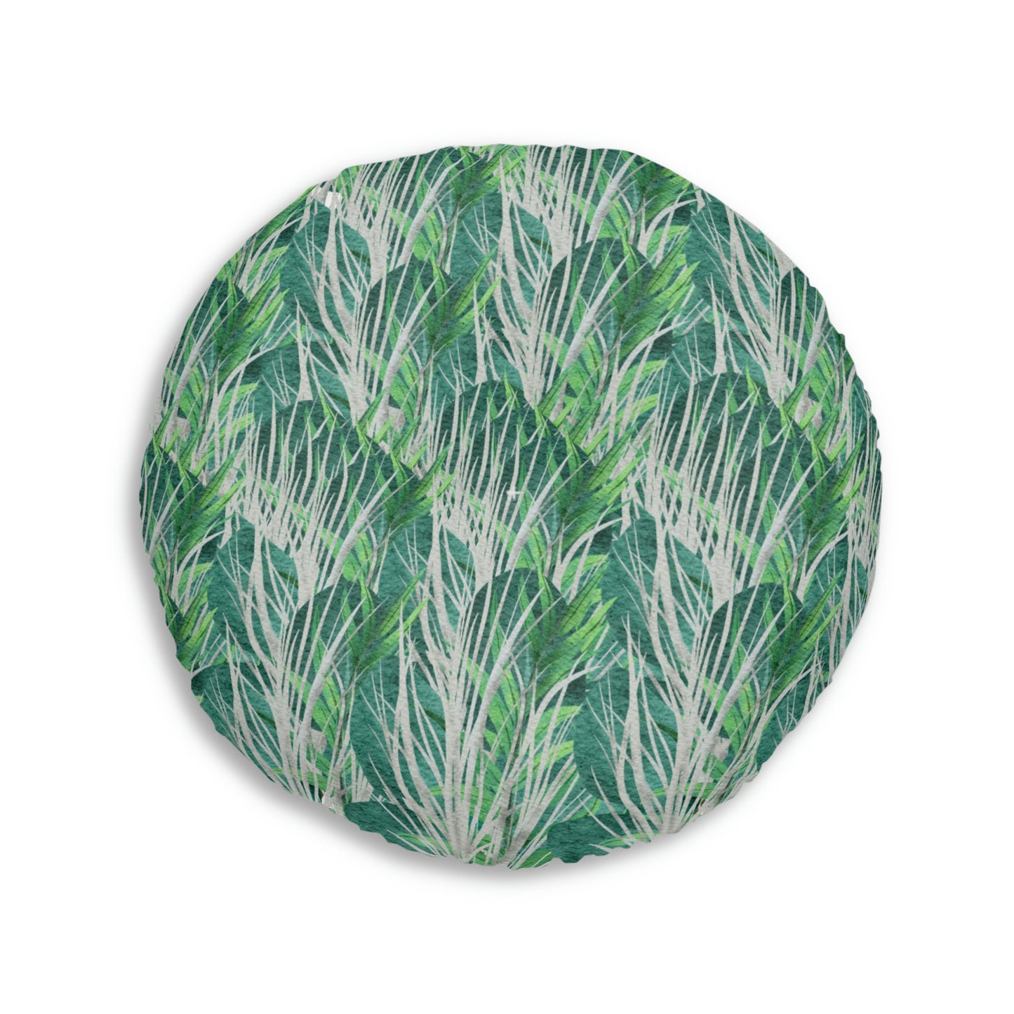 AV Print  SIx Tufted Floor Pillow, Round