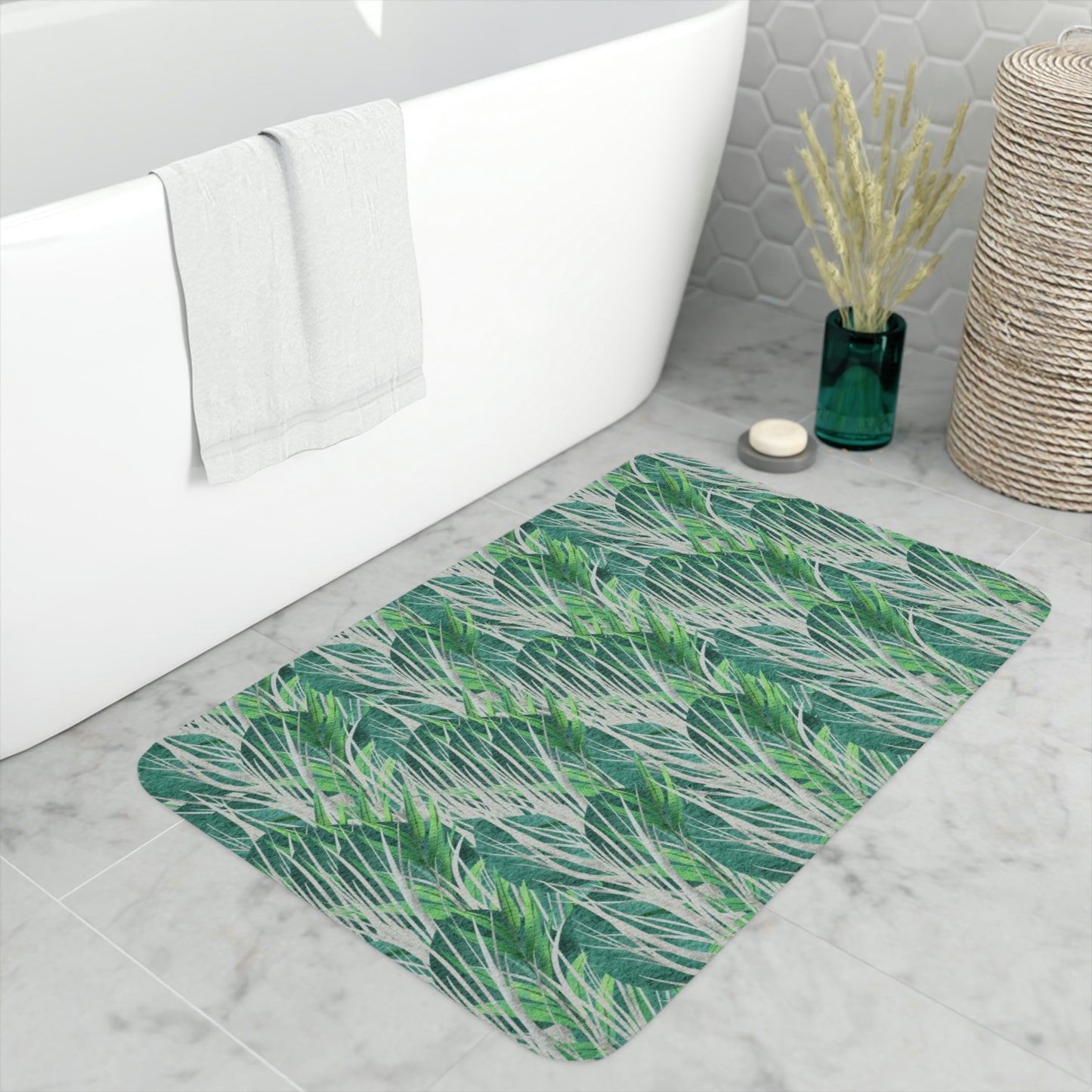 AV Print Six Memory Foam Bath Mat