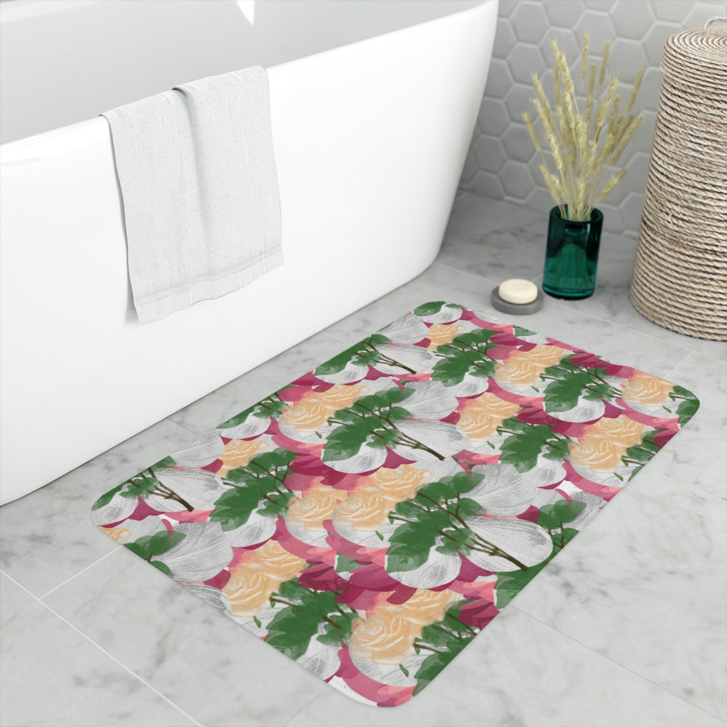 AV Print Two Memory Foam Bath Mat