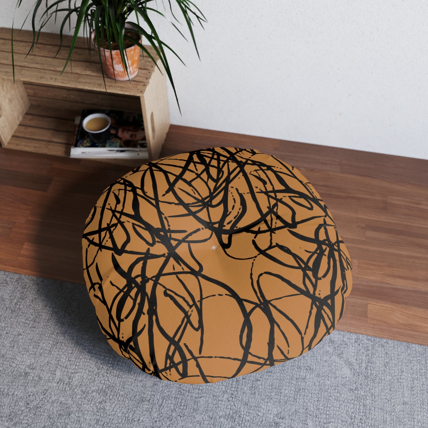 Tufted Floor Pillow, Round