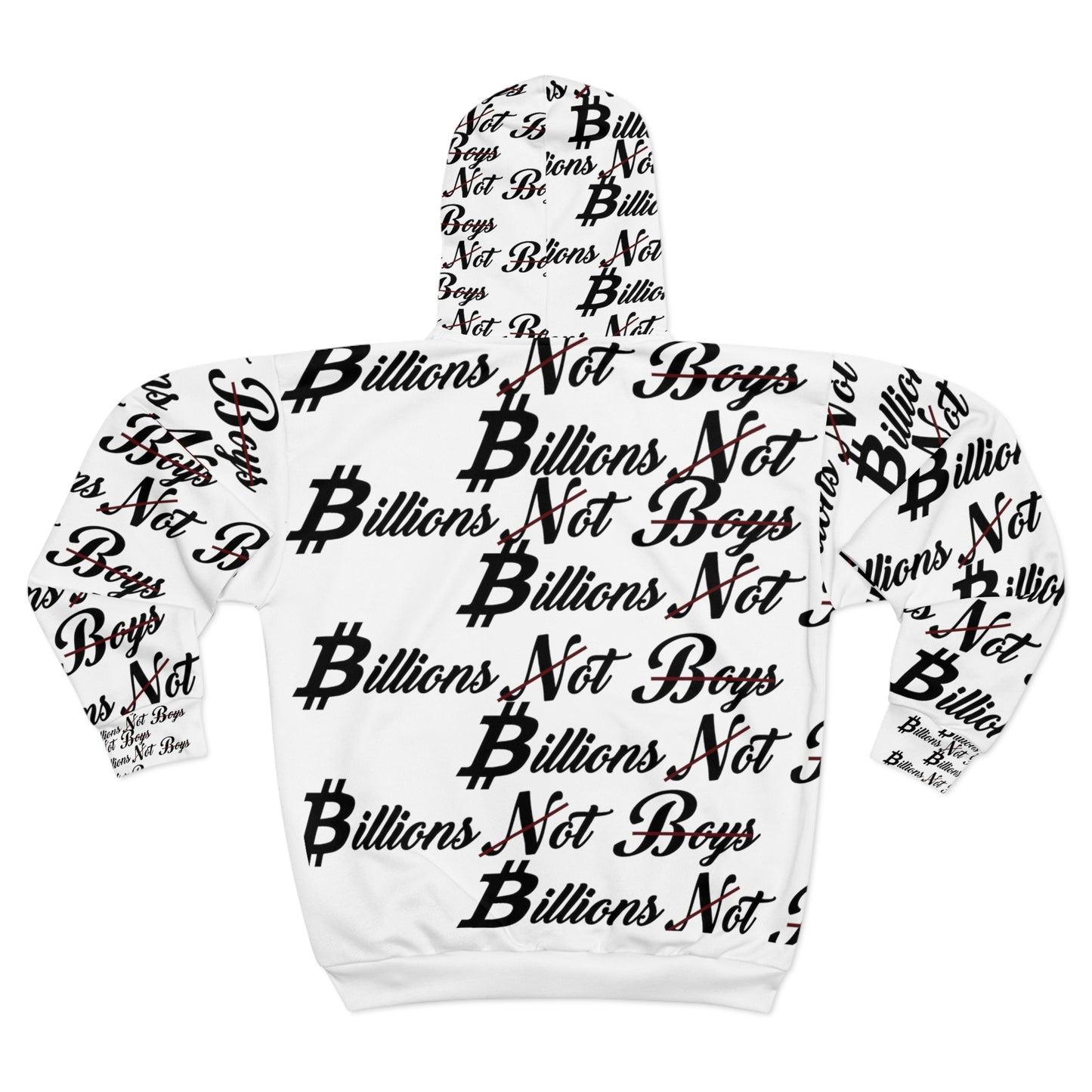 BNB Staple Print Three AOP Unisex Zip Hoodie