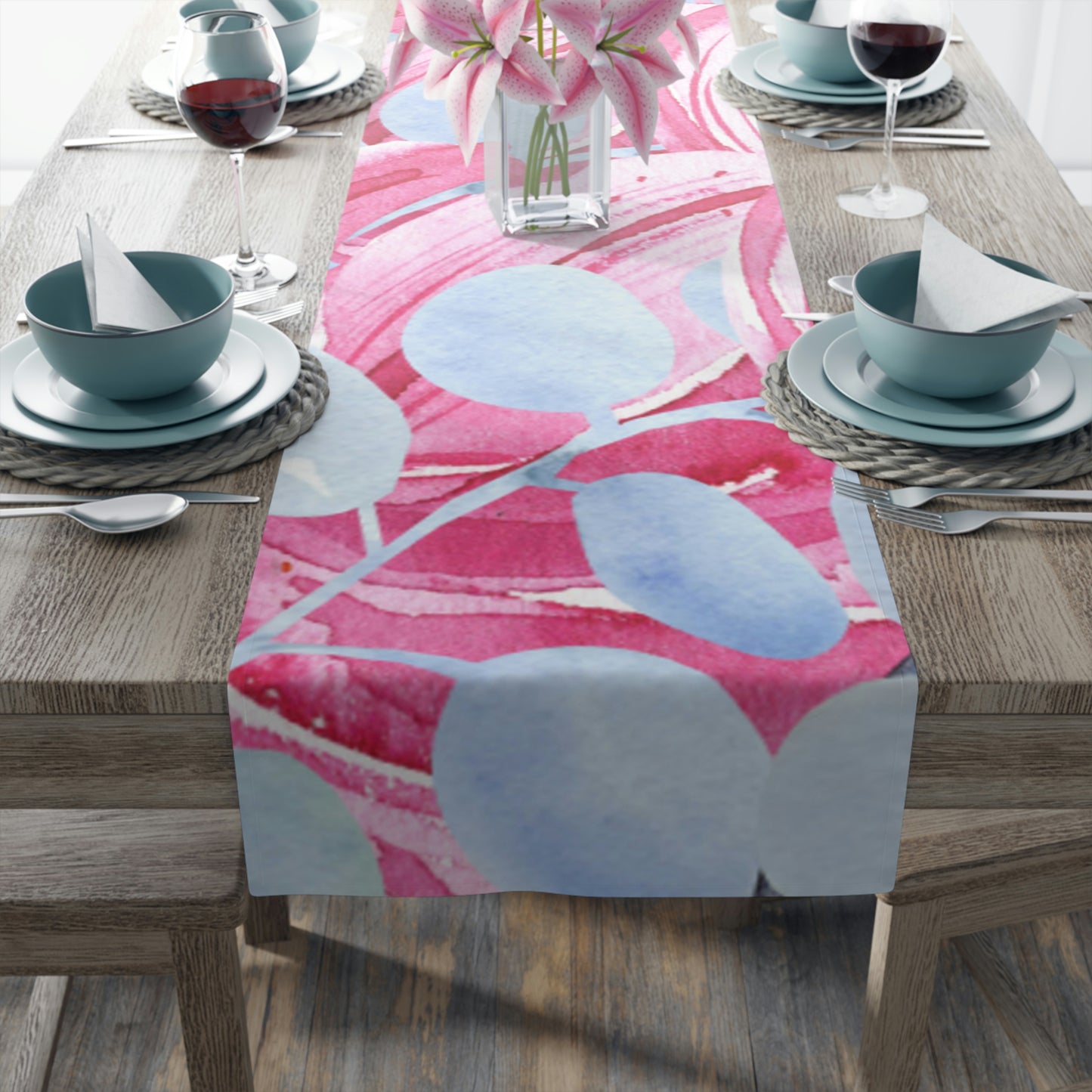 AV Print Four Table Runner (Cotton, Poly)