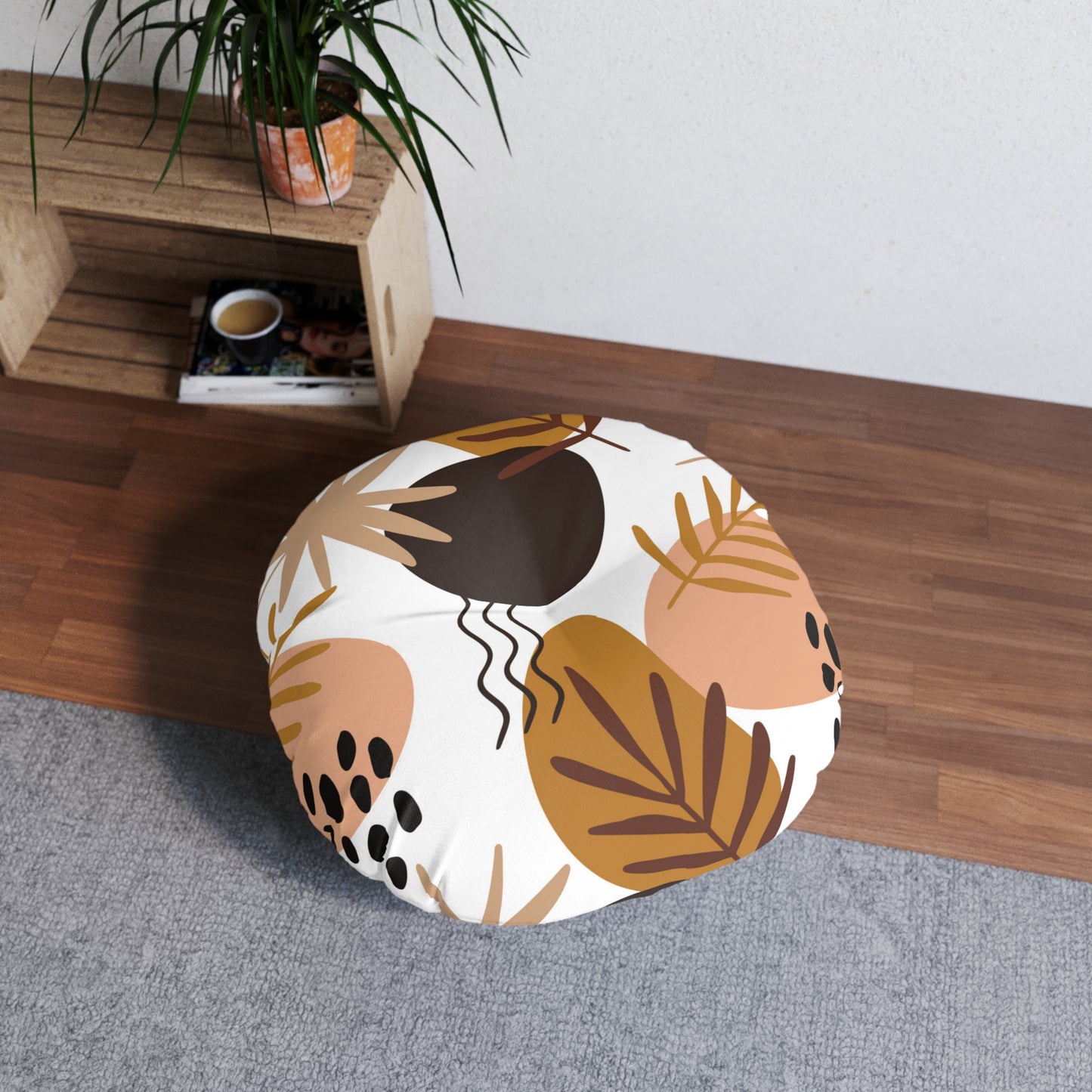 Tufted Floor Pillow, Round