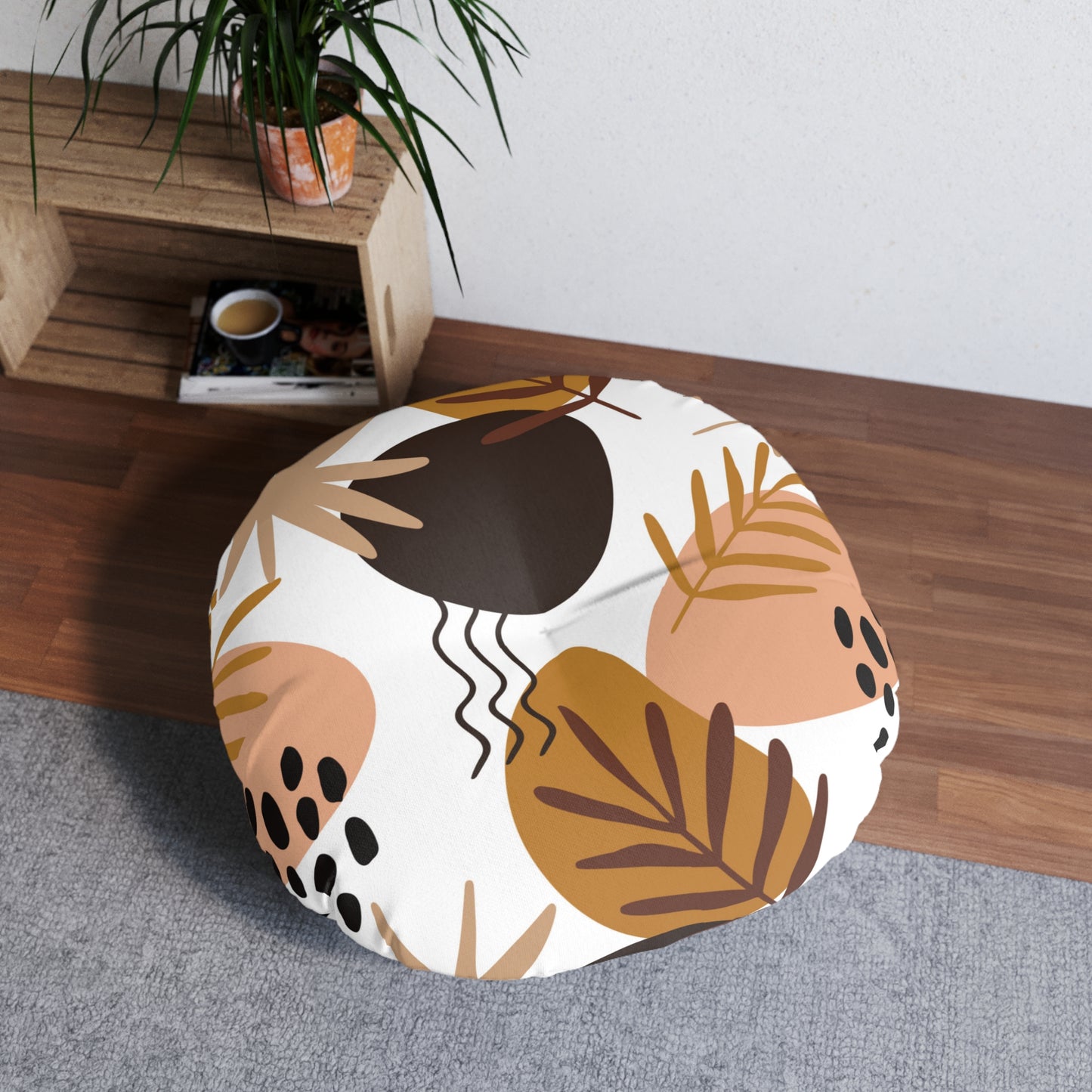 Tufted Floor Pillow, Round