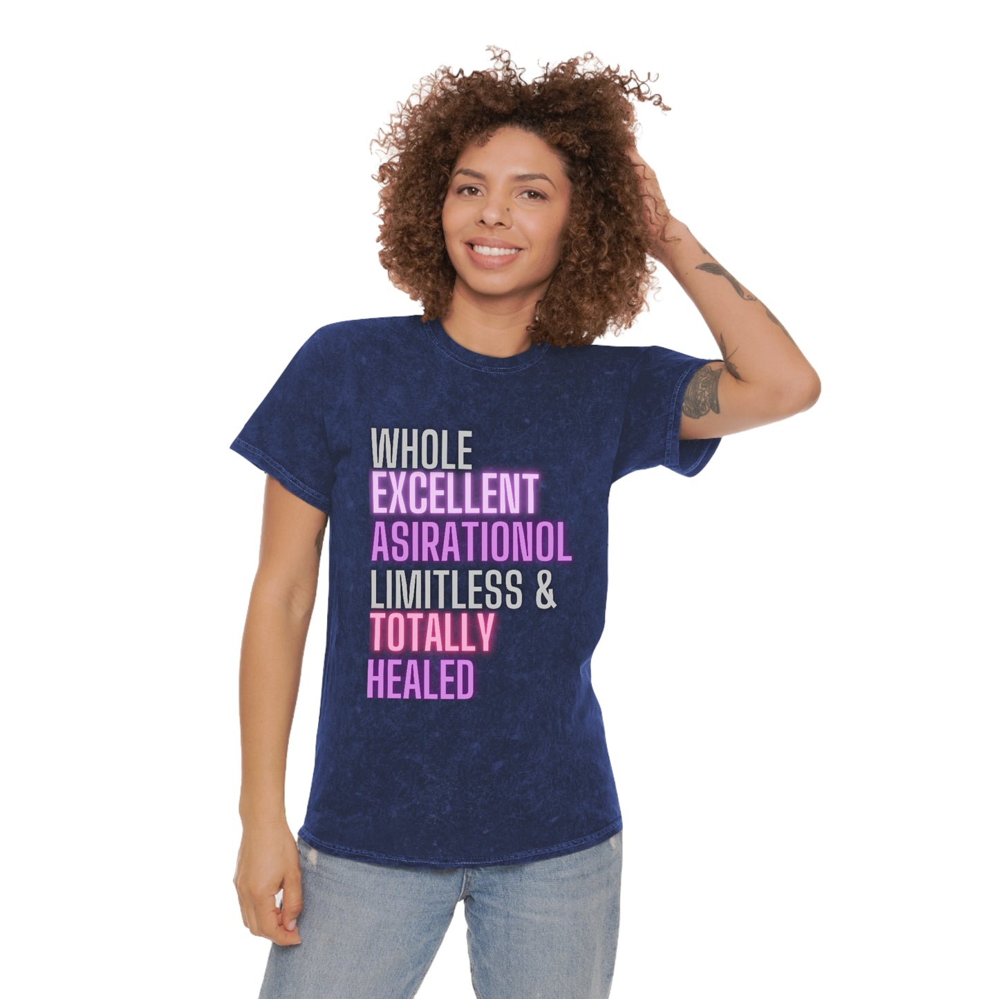 W>H>O>L>E Unisex Mineral Wash T-Shirt