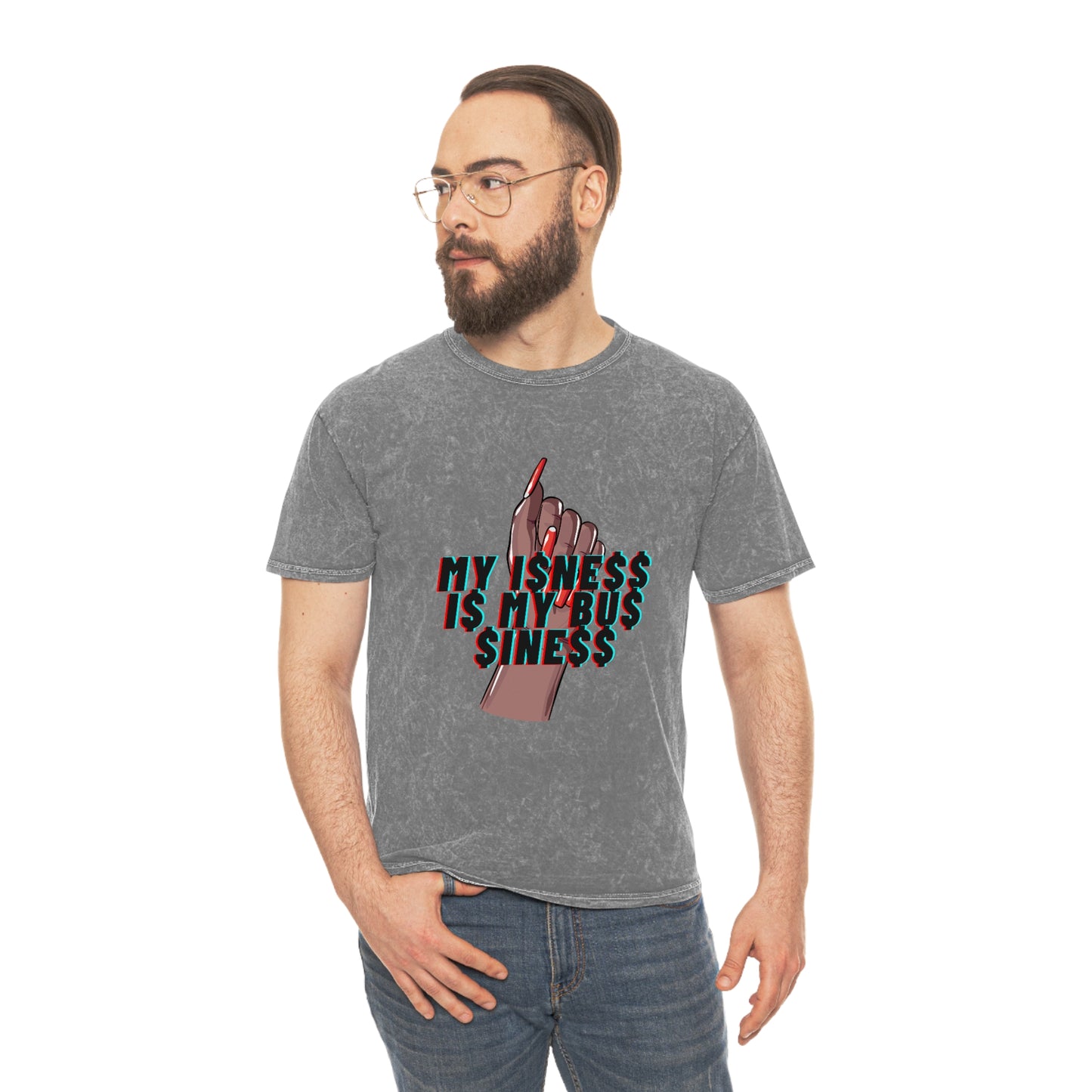 My Isness Is My Business Unisex Mineral Wash T-Shirt