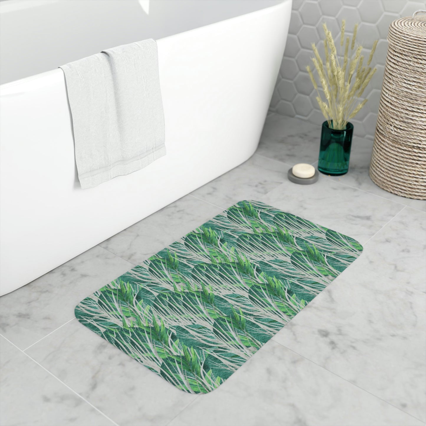 AV Print Six Memory Foam Bath Mat