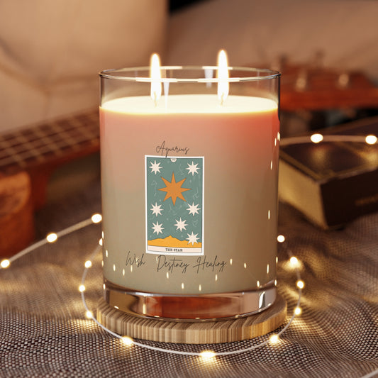 Star Card Scented Candle - Full Glass, 11oz