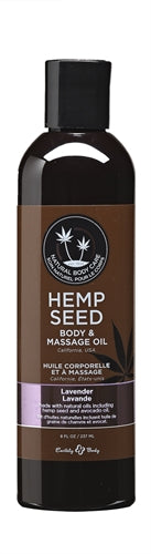 Hemp Seed Massage and Body Oil - Lavender - 8 Fl. Oz./ 237ml EB-MAS006