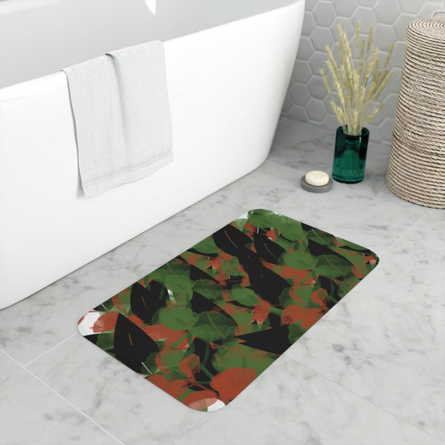 AV Print  Seven Memory Foam Bath Mat