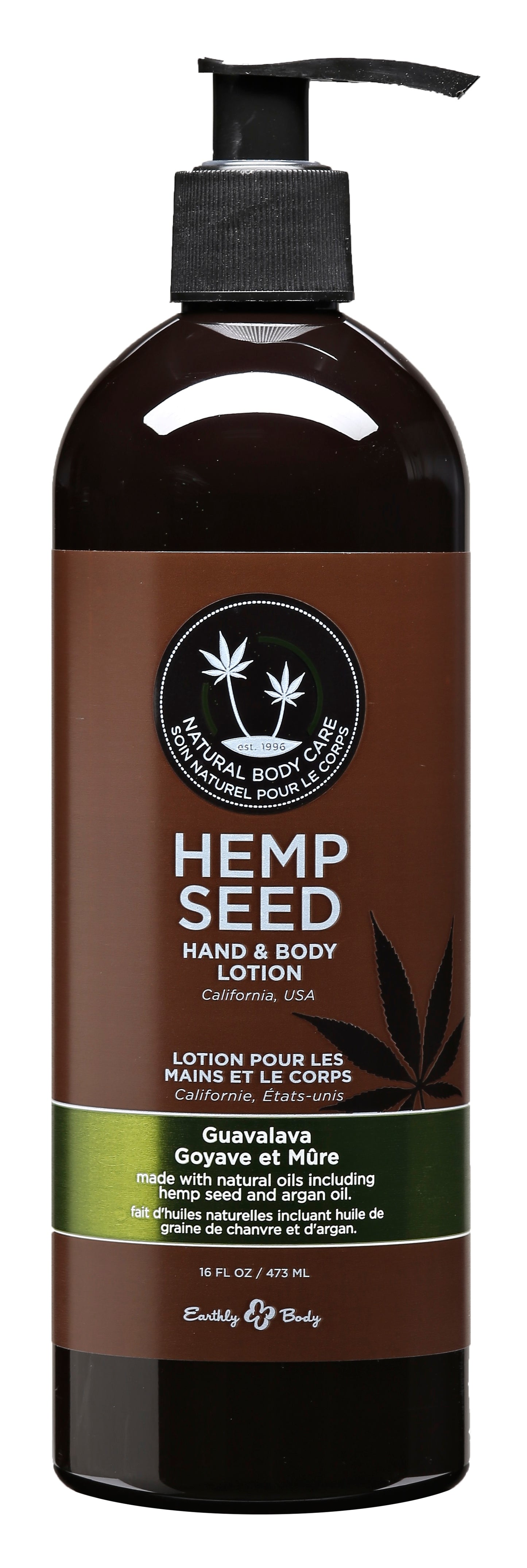 Hemp Seed Hand and Body Lotion - 16 Fl. Oz. - Guavalava EB-HSV268