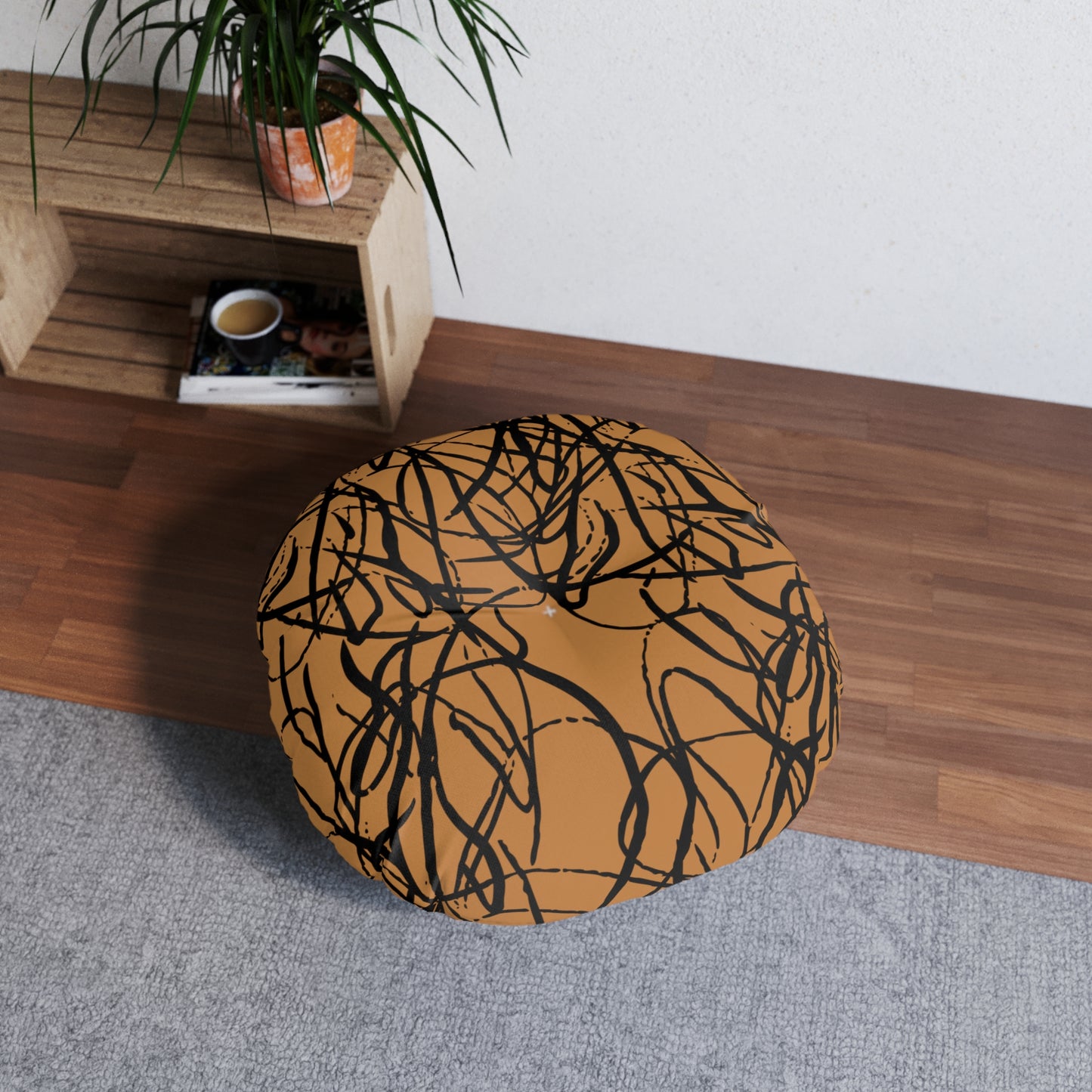 Tufted Floor Pillow, Round