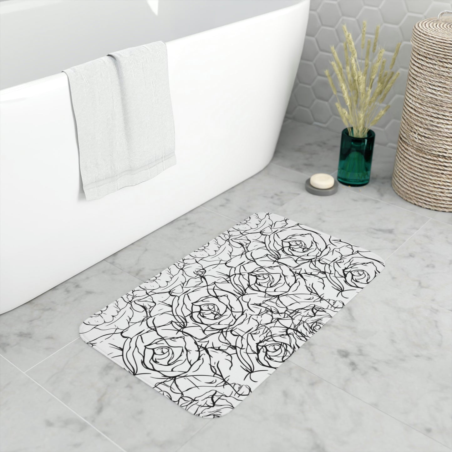 AV Print Three Memory Foam Bath Mat