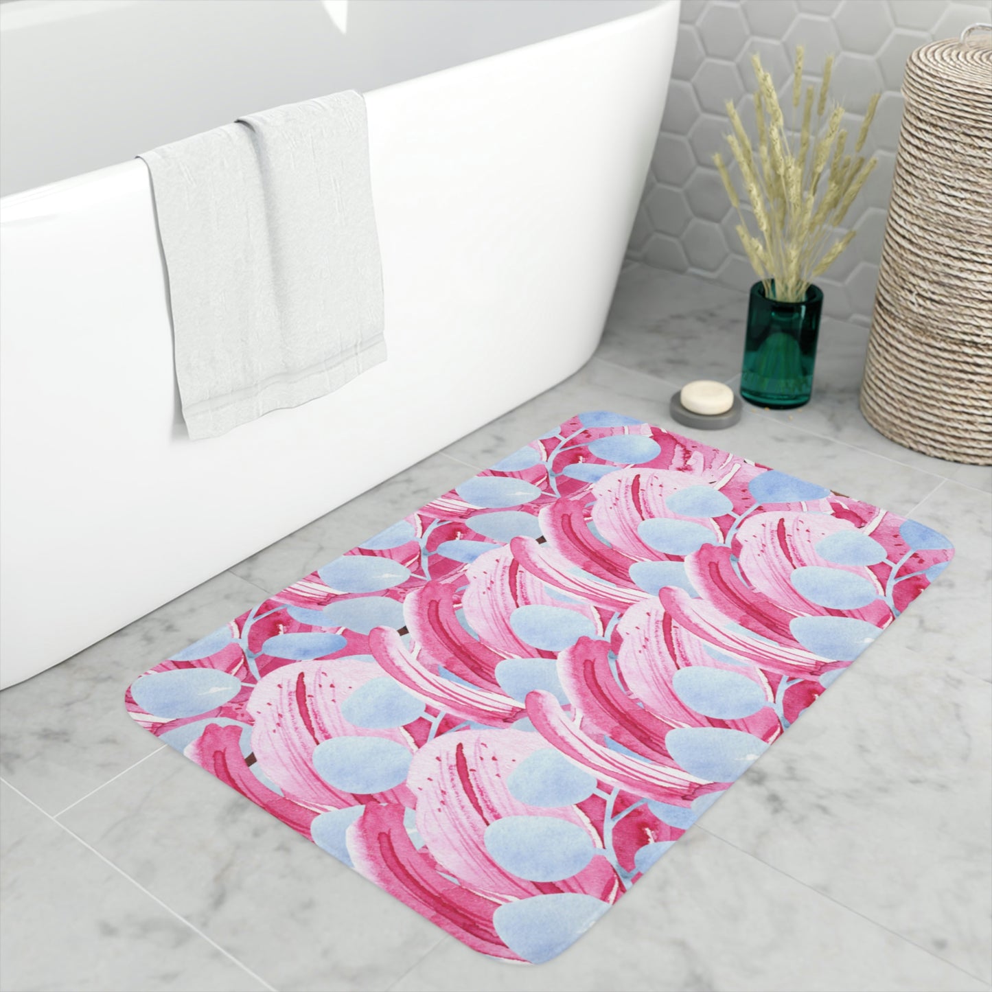 AV Print Four Memory Foam Bath Mat