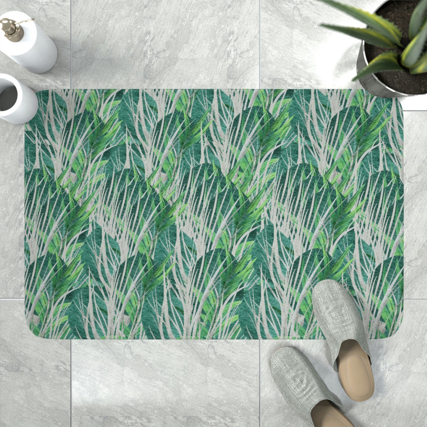 AV Print Six Memory Foam Bath Mat