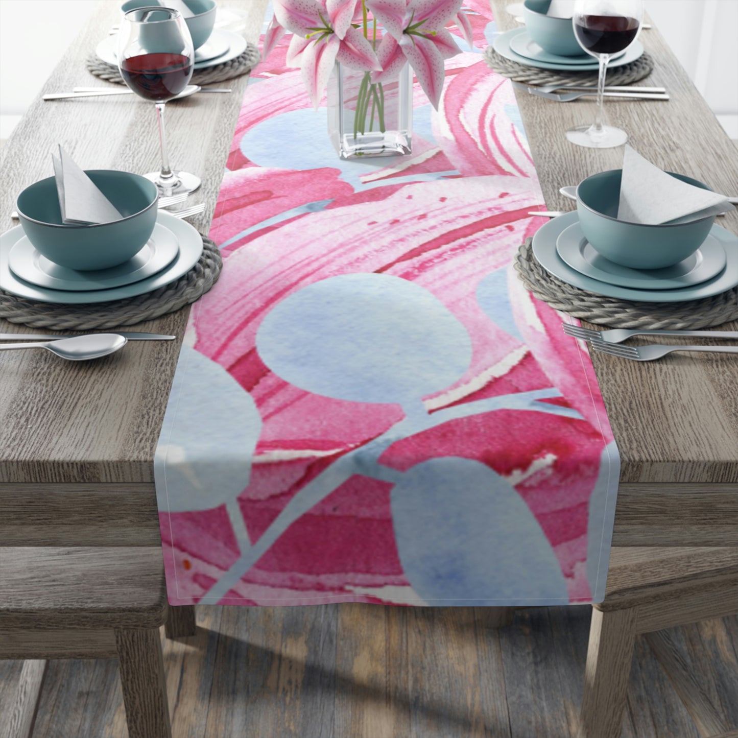 AV Print Four Table Runner (Cotton, Poly)