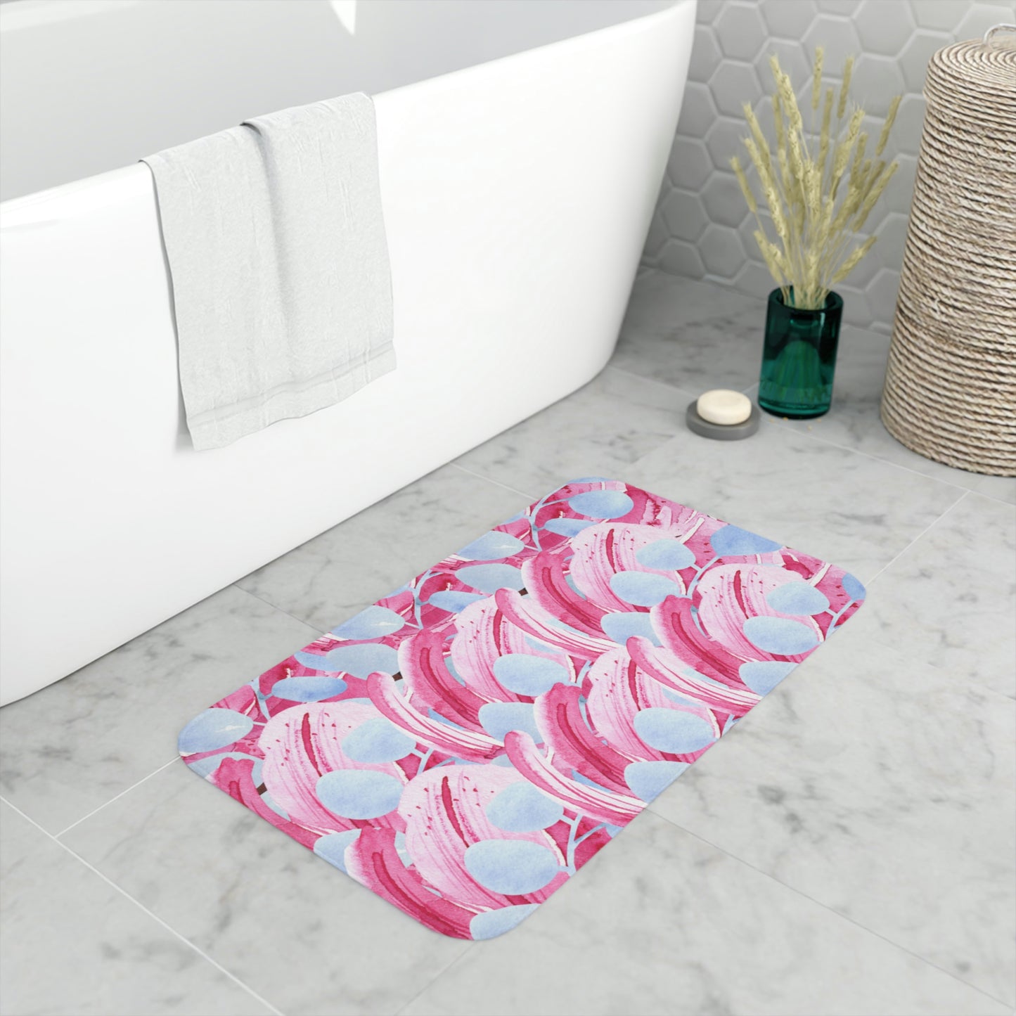 AV Print Four Memory Foam Bath Mat