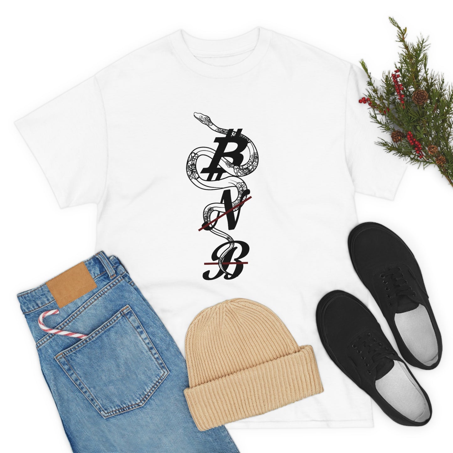 BNB Staple Print Four Unisex Heavy Cotton Tee