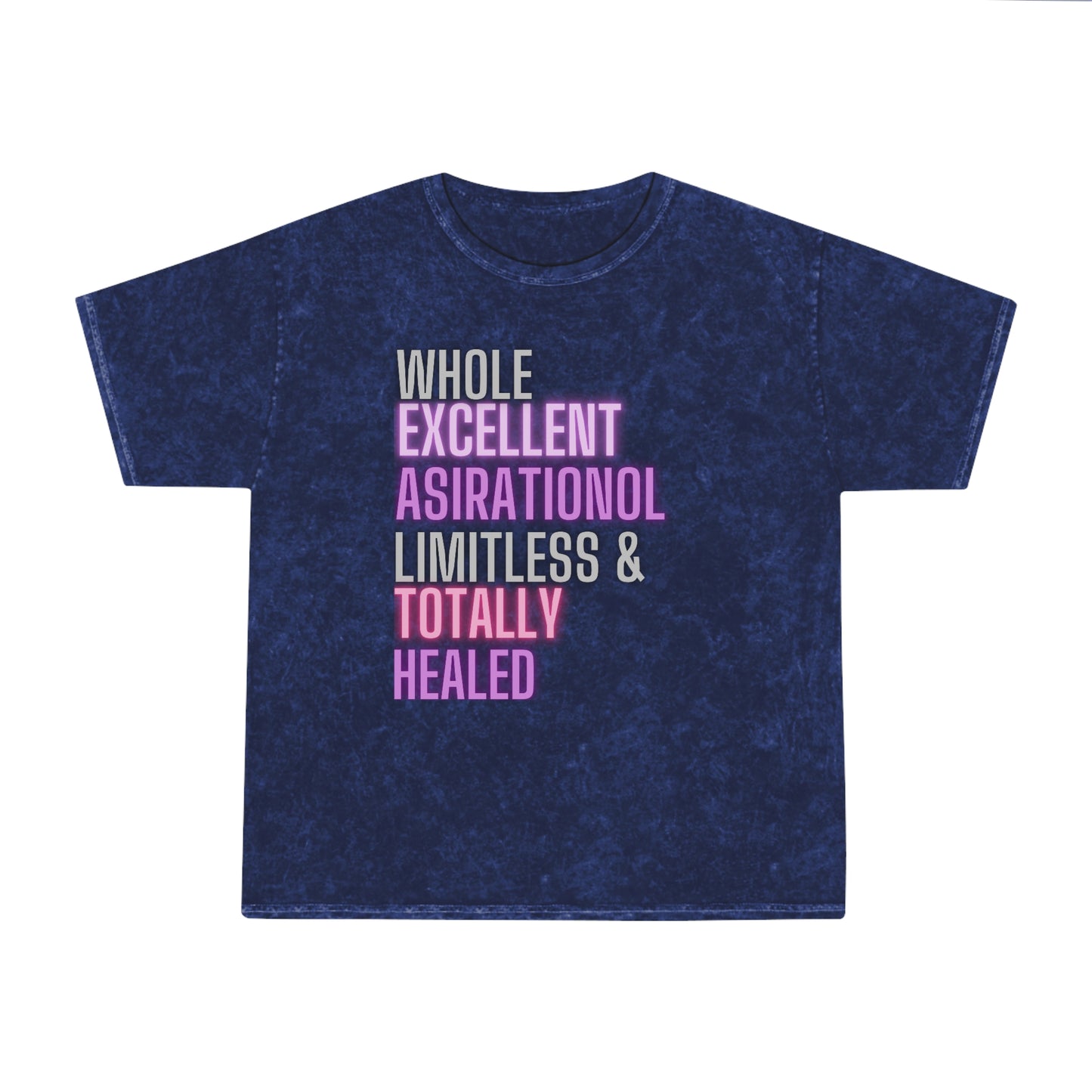 W>H>O>L>E Unisex Mineral Wash T-Shirt