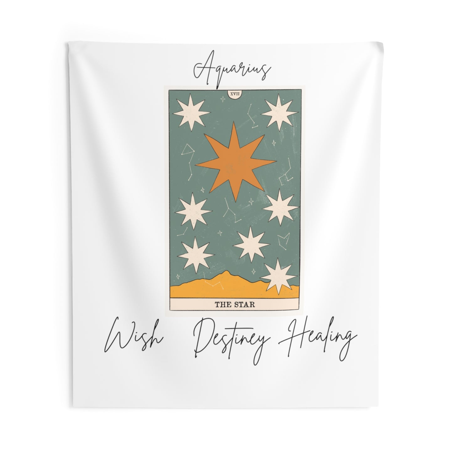 Star Card Indoor Wall Tapestries