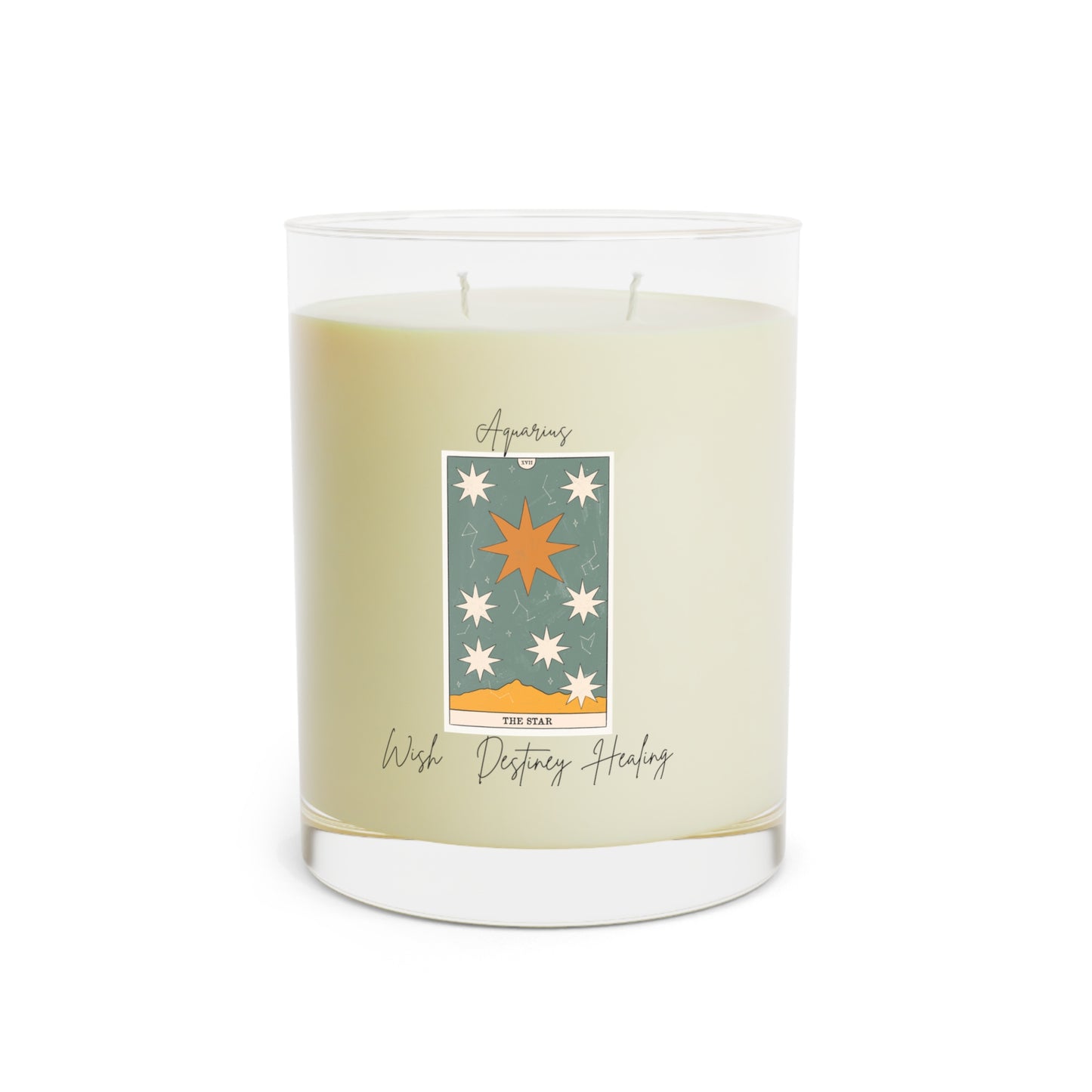 Star Card Scented Candle - Full Glass, 11oz