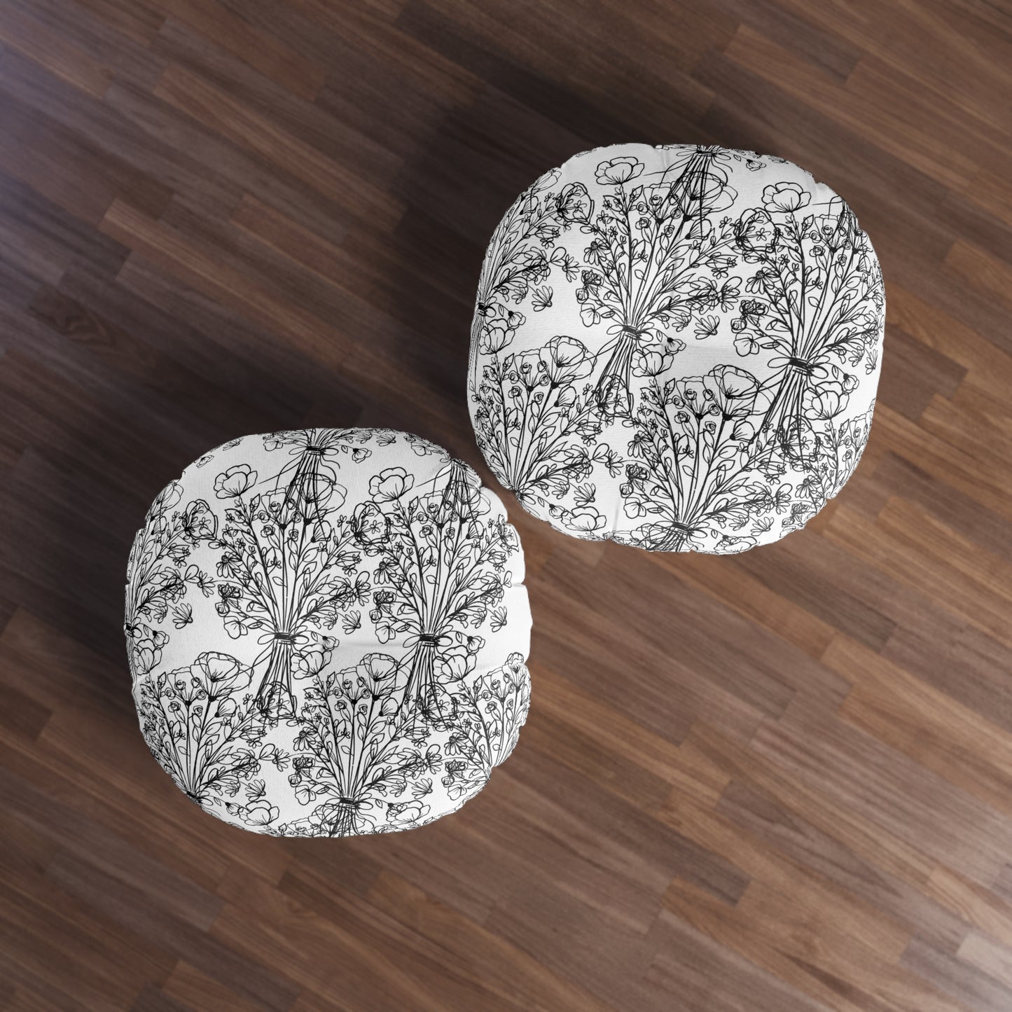 Tufted Floor Pillow, Round