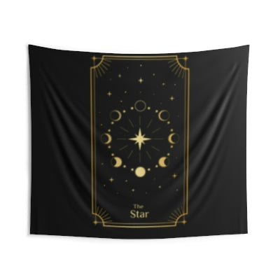 Gold Star Card Indoor Wall Tapestries